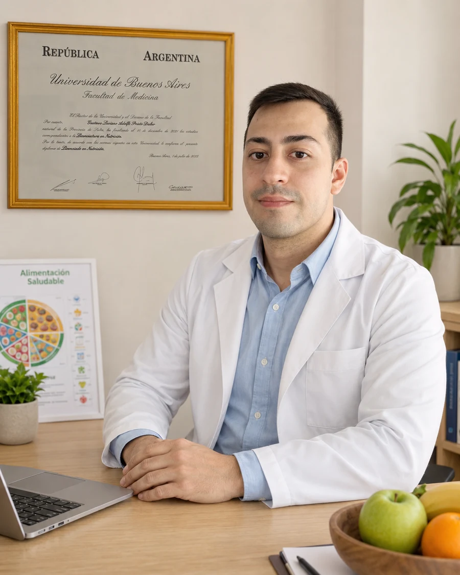 Gustavo Prieto Daher, Licenciado en Nutrición